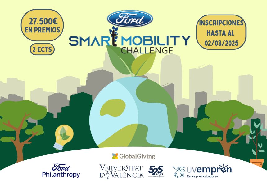 Cartel presentación premios Ford Philantropy Smart Mobility Challenge